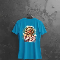 Camiseta Majica sa štampanim printom Cam 921, Ženska, Akva