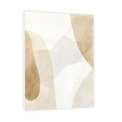 Canvas Slika na platnu Apstraktni formi I, 60x80cm, Sa ramom, Beli