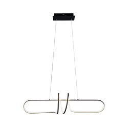 LED luster na sajli VERTIGO LED/54W/230V crna