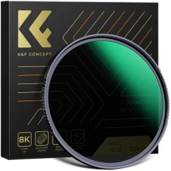 K&F 82MM,Nano-X, ND8 (3 Stop) ND Lens Filter Camera Filter 3-Stop Neutral Density Filter