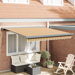 Povlačivi tende Šareni 300 x 250 cm Platno i Aluminij