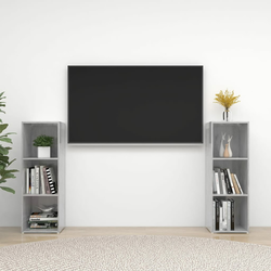 TV ormarići 2 kom boja betona 107x35x37 cm konstruiranog drva