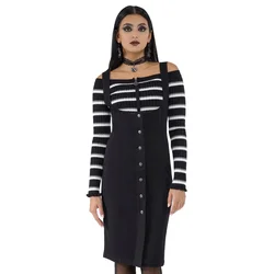 Ženska obleka KILLSTAR - Serenella Underbust - Črna - KSRA011638