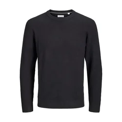 JACK & JONES Pulover JJERYDER pegasto črna