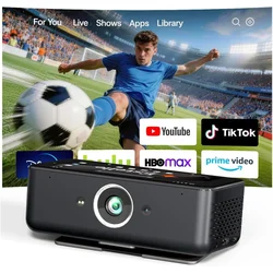 Smart Estelle Smart projektor 4K | Android 12, vgrajen pomnilnik 64GB, baterija