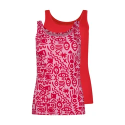 Skiny Top roza/rdeča