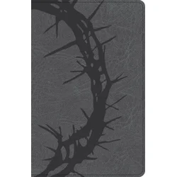 CSB Large Print Personal Size Reference Bible, Charcoal Leathertouch