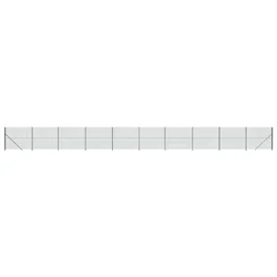 Vidaxl Mrežna ograja s prirobnico zelena 1,4x25 m