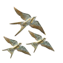Aberto Design Zidna dekoracija Flying Swallow 1, 3 komada