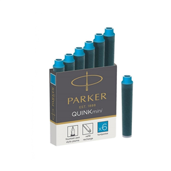 PARKER patrone mini QUINK turqiz 1/6