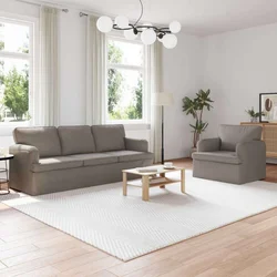 Set sofe 2 pcs Sivo-smeđa 201 x 80 x 85 cm tkanina