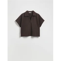 Reserved - Bluza sa otvorenom kragnom