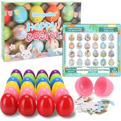 Weeupolfun komplet 24 velikonočnih jajc s sestavljankami