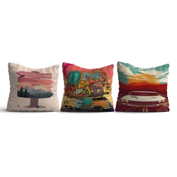 Aberto Design Set 3 jastuka 43x43cm Šareni