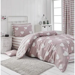 Lessentiel Maison Komplet posteljine Herz, 160x220cm, Roze