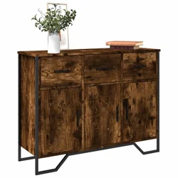 Komoda boja dimljenog hrasta 97x32,5x74,5 cm konstruirano drvo