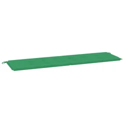 Jastuk za vrtnu klupu zeleni 180 x 50 x 3 cm od tkanine Oxford