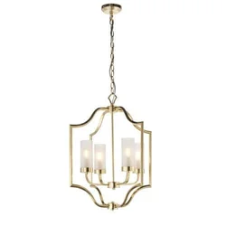 Endon 81914 - Luster na lancu EDREA 4xE14/6W/230V mesing