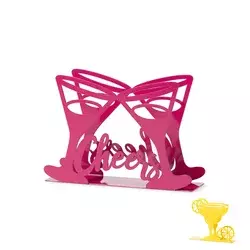 MHOME Podstavek za serviete Cocktail 14,5x4,5xh13cm/več barv/kovina, (5000200231)