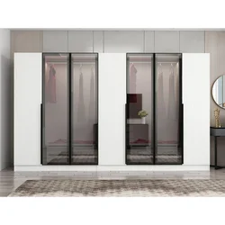 Hanah Home ormar sa reflektujućim staklom Nisa 20607, 315 cm, beli