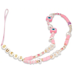 Vežica za mobilni Guess Strap Beads Shell Pink