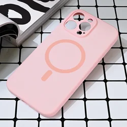 Maska za telefon iPhone 16 Pro Max PURE COLOR, Magsafe, Roze