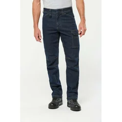 WK705 MENS MULTIPOCKET DENIM TROUSERS