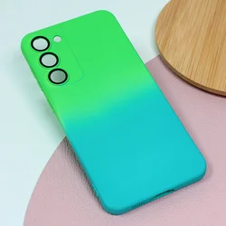 TERACELL Maska Rainbow Spring za Samsung S916B Galaxy S23 Plus zeleno-svetloplava