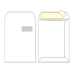Kuverta vrećica C4 – 23 x 33 cm, prozor desno, 250/1