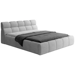 Esposa OBLAZINJENA POSTELJA 180 cm x 200 cm , tekstil srebrne barve