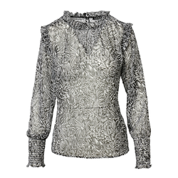 KOROSHI Bluza črna/off-bela