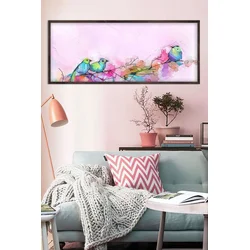 Wallity Dekorativna uramljena slika, 50x120cm, Šarena