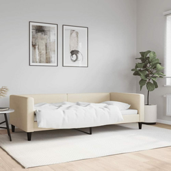 Dnevni krevet krem 90 x 200 cm od tkanine
