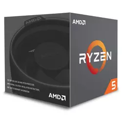 AMD CPU Ryzen 5 2600 6/12 Cores/Threads 65W AM4 Socket 19MB cache 3900Mhz Boost Freq. BOX with Wraith Stealth cooler (YD2600BBAFBOX)