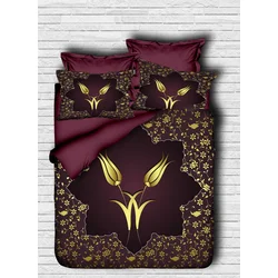 Aberto Design Set Double posteljine 141, 200x220cm, Bordo