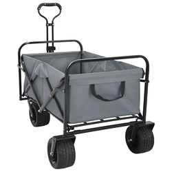 Preklopna kolica Siva 89 x 63 x 96 cm Čelik i Oxford poliester