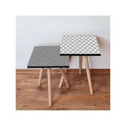 Hanah Home Sklapajući Stočić 2 Komada 2SHP463 - Crno