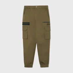 Cropp - Jogger pantalone s cargo džepovima - braonkasto zelena