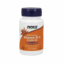 NOW Vitamin D-3 5.000 IU (120 kapsul)