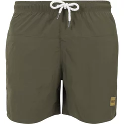 Urban Classics Kratke kopalne hlače Block Swim, zelena