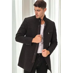 PLT8369 DEWBERRY COAT-PATTERNED BLACK-2