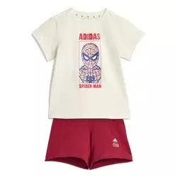 Adidas Komplet za dečake I Mrvl Sm T Set JZ3550, Bež-crveni