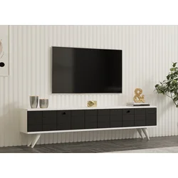 Hanah home TV Komoda Alberi Antracit-Bela