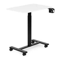 ModernHome Mobilni podesivi sto, 71.5-112 cm, 70x48 cm, Beli