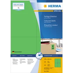 Herma etikete 105X148 A4/4 1/100 zelena ( 02H4399 )