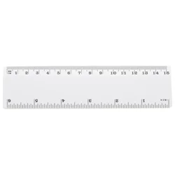 RAVNALO PVC 15 CM/6INCH BIJELO