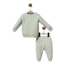 Komplet za bebe waffle mint