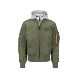 ALPHA INDUSTRIES Prehodna jakna MA-1 D-Tec, zelena