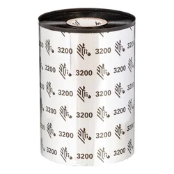 Zebra 3200 Wax/Resin termo trak 300 m Črna