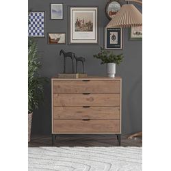 Hanah Home Komoda Arden 4, 90 x 88 x 40 cm, Bor